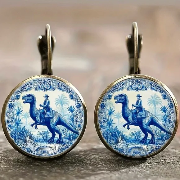 T-Rex Rider - Earringsπ¦ - Picture 3 of 3